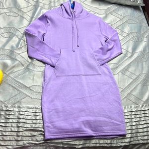 Purple Hoodie Dress
